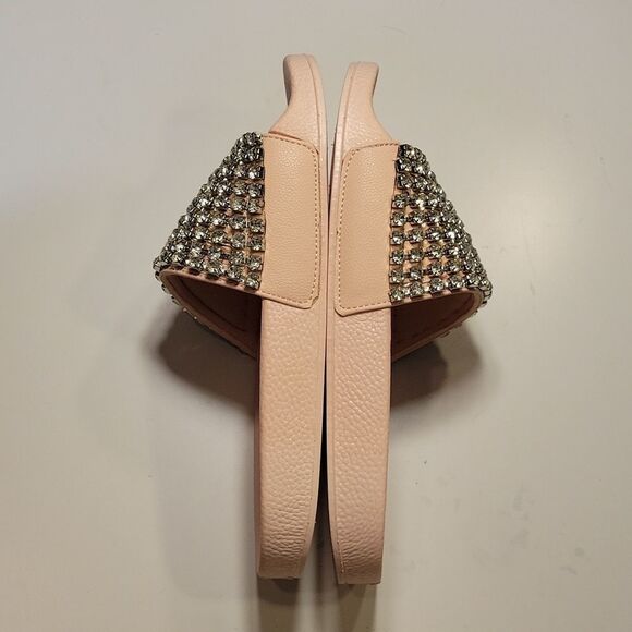 BRAND NEW HERSTYLE CHEERFUL RHINESTONES EMBELLISHMENTS SLIDES SANDAL - Picture 11 of 16